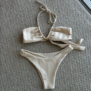 Monday Swimwear Cream Bikini Set
